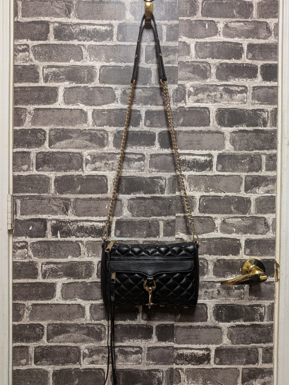 Rebecca Minkoff Quilted Leather Mini Bag - Black - Picture 3 of 8